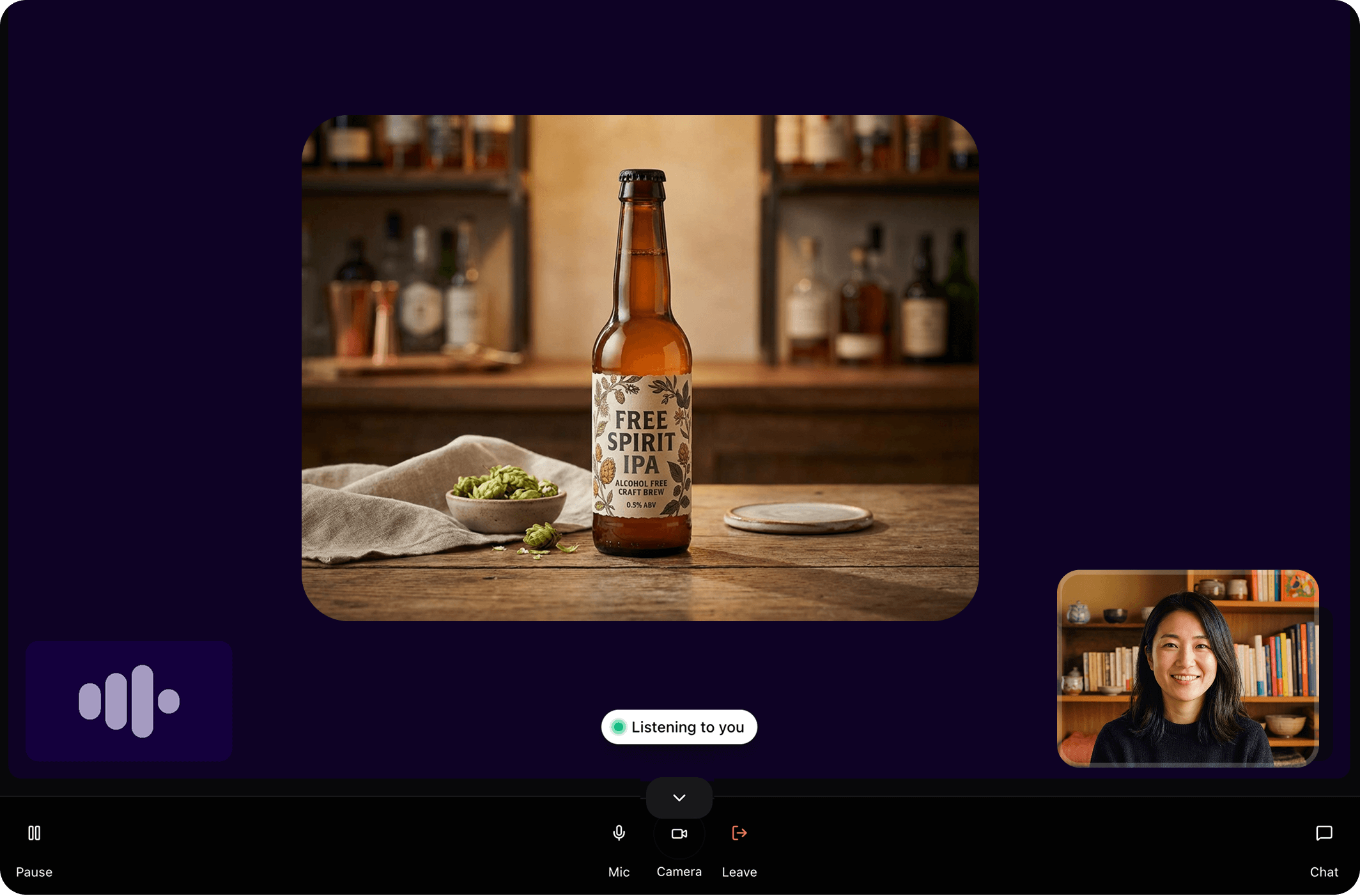 Concept packaging stimulus shown in a Userflix interview